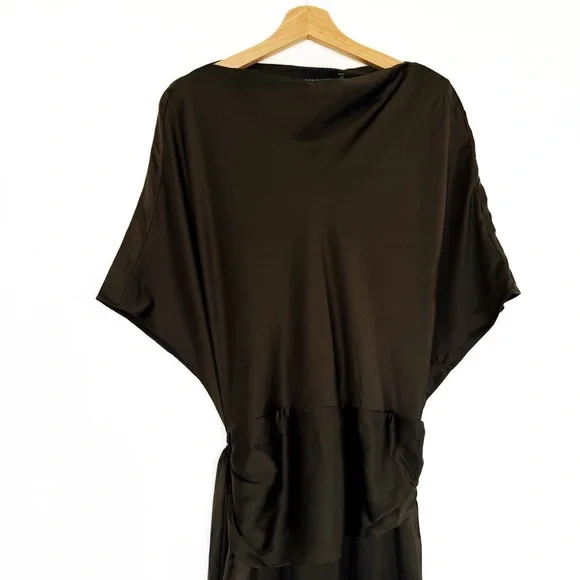 brandon maxwell green silk dress Elinor Maxi Petite / 5X / Limited Dark Sylvan main image 0